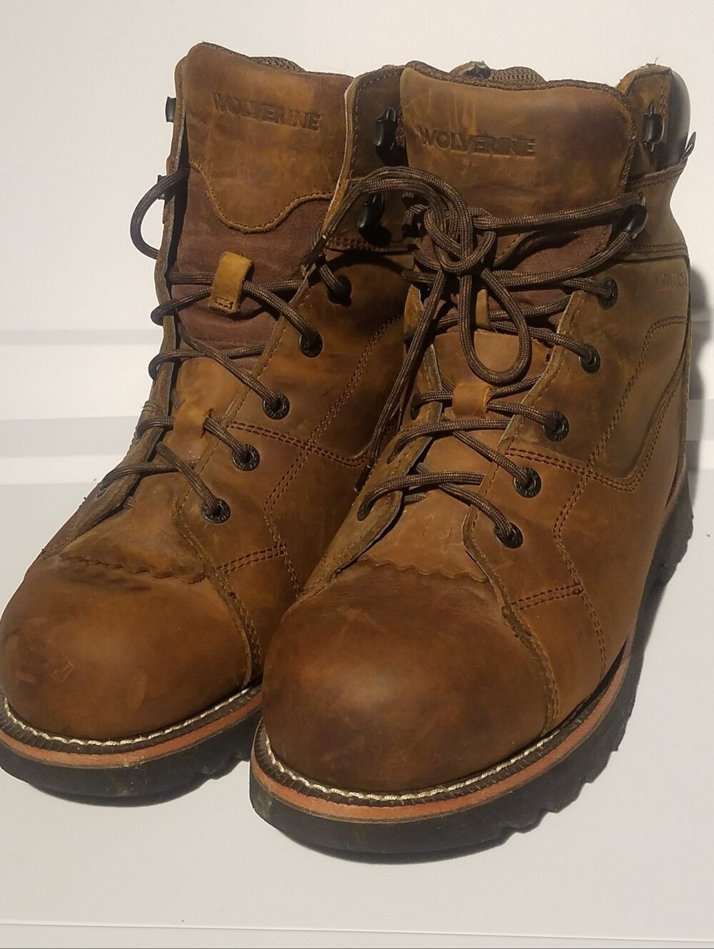 WOLVERINE BLACKTAIL MEN'S WORK 6"LACE UP BOOT Size 12EW Soft Toe Heavy Duty